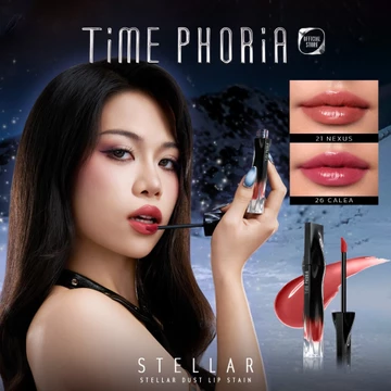 [Sắc thái mới] Son tint lì lâu trôi Time Phoria Lip Stain bóng mượt, bền màu không lem không dính cốc 5ml