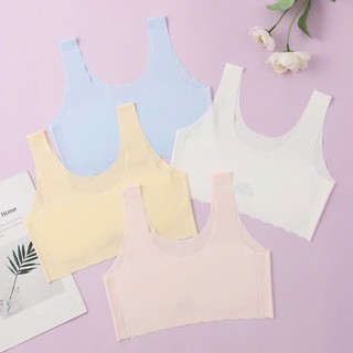 [A10 Áo lá su lạnh 2 lớp] Áo lá cho bé gái, áo bra cho bé gái cấp 1, cấp 2 chất liệu su lạnh cao cấp mềm mát 22-45kg