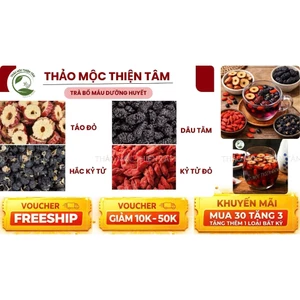 Trà Bổ Máu Dưỡng Huyết - Mua 30 Gói Tặng 3 Gói Và Tặng Thêm 1 Gói Trà Bất Kỳ - Thảo Mộc Thiện Tâm