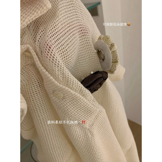 𝐏𝐡𝐢𝐞𝐧 𝐖𝐆𝐖𝐄 | (Sẵn) w8927 Áo Polo Lưới Phối Hoa Đính Form Rộng Freesize