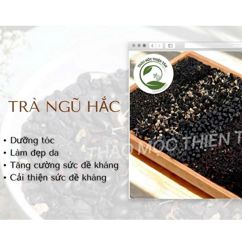Trà Ngũ Hắc - Mua 30 Gói Tặng 3 Gói Và Tặng Thêm 1 Gói Trà Bất Kỳ - Giúp Đẹp Tóc, Đẹp Da, Đẹp Dáng - Thảo Mộc Thiện Tâm