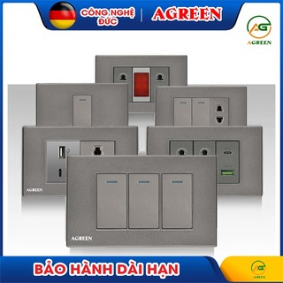 Ổ cắm âm tường cao cấp - công tắc âm tường AGreen chất lượng cao