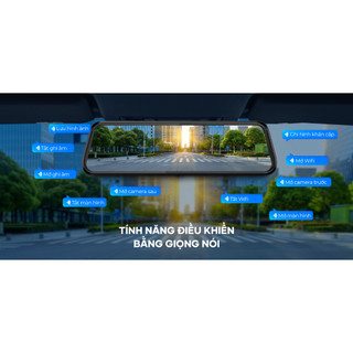Camera hành trình VIETMAP R440 Ultra HD 4K cảnh báo giao thông, ghi hình trước sau, hỗ trợ lùi xe
