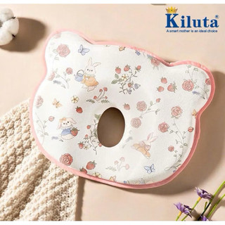Gối thóp cao su non hình gấu Kiluta , gối chống méo đầu cho bé sơ sinh