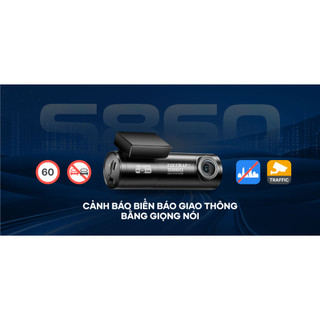 Camera VIETMAP S860 - Ghi hình kép 3K & Full HD - Cảnh báo giao thông - Cảm biến ảnh Sony Starvis 2