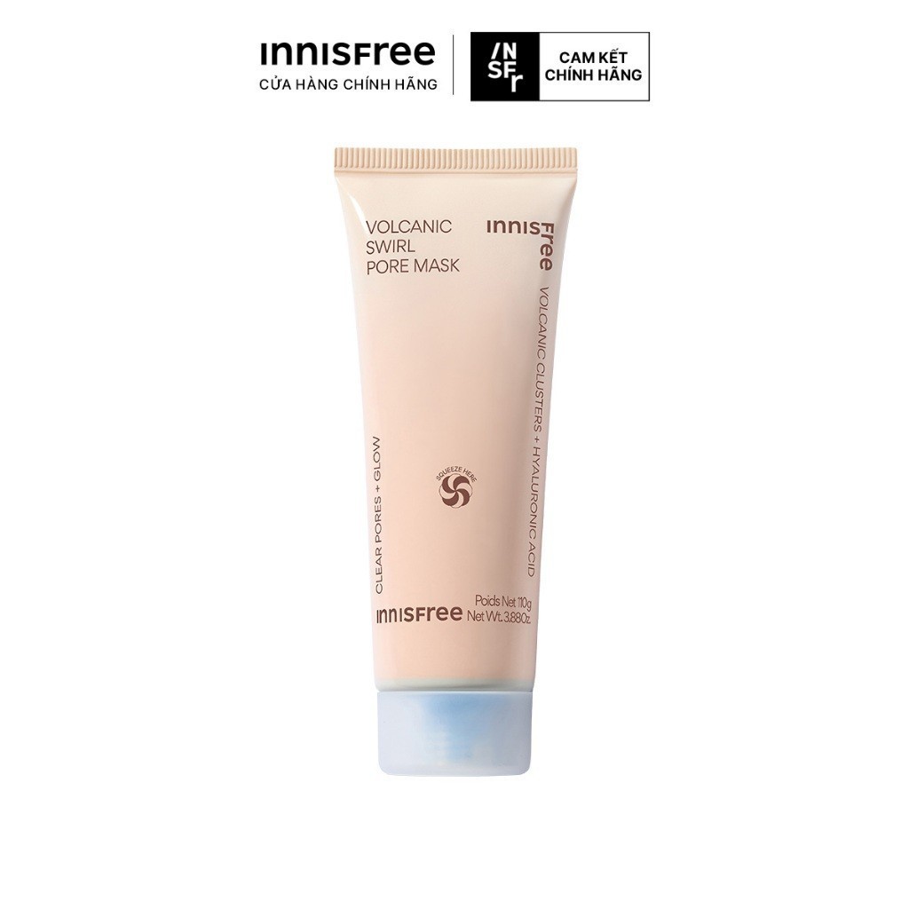 INNISFREE x Mặt nạ đất sét lốc xoáy 2 lõi thế hệ mới INNISFREE VOLCANIC SWIRL PORE MASK 110g (HSD 5/2027)