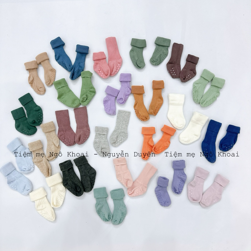 [MD108] H.M Tất cổ cao ấm áp có đế chống trơn trượt cho bé sơ sinh tới 3 tuổi