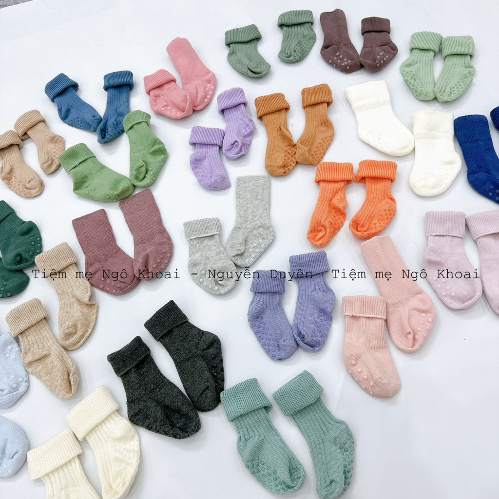 [MD108] H.M Tất cổ cao ấm áp có đế chống trơn trượt cho bé sơ sinh tới 3 tuổi