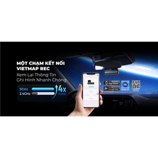 Camera hành trình VIETMAP TS 5K - Cảnh báo giao thông - Ghi hình 4K cảm biến Sony siêu nét - 2 kênh