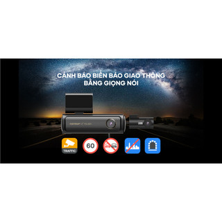 Camera hành trình VIETMAP TS 5K - Cảnh báo giao thông - Ghi hình 4K cảm biến Sony siêu nét - 2 kênh