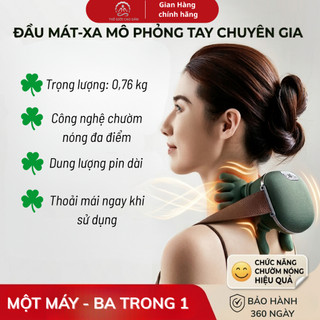 [BẢN CAO CẤP]  Máy Massage Cổ Vai Gáy 8 Ngón Tay Pro 2026 Tỏa Nhiệt hồng ngoại ấm 45ºC giảm nhức mỏi cơ, khớp hiệu quả