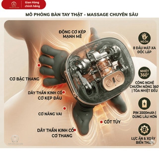[BẢN CAO CẤP]  Máy Massage Cổ Vai Gáy 8 Ngón Tay Pro 2026 Tỏa Nhiệt hồng ngoại ấm 45ºC giảm nhức mỏi cơ, khớp hiệu quả