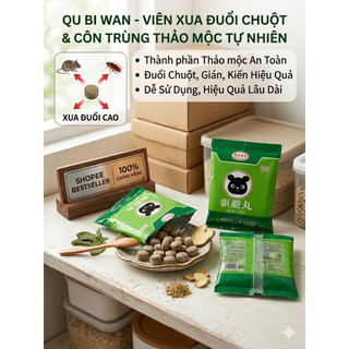 Viên đuổi chuột sinh học thảo dược, đuổi chuột cấp tốc, an toàn cho trẻ em & thú cưng