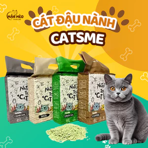 Cát Đậu Nành Catsme, Cát Đậu Nành Tofu Vệ Sinh Cho Mèo Phân Hủy Sinh Học Túi 6L (2,4kg)