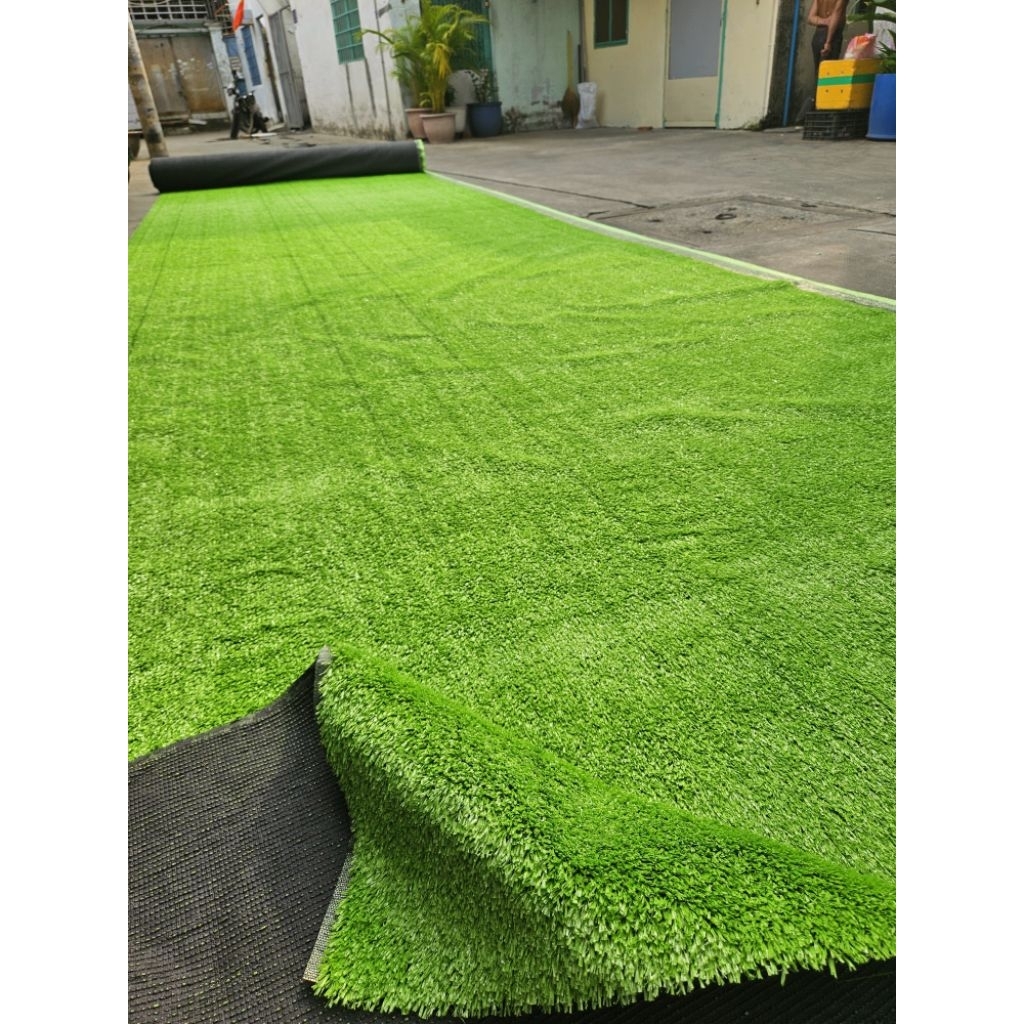 Combo 16m² (2m x 8m)  Thảm cỏ nhân tạo sợi 1cm trải sàn,  dán tường, trang trí sân vườn, sự kiện