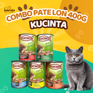 Pate mèo Pate Kucinta lon 400g siêu thịt cá by Snappy tom