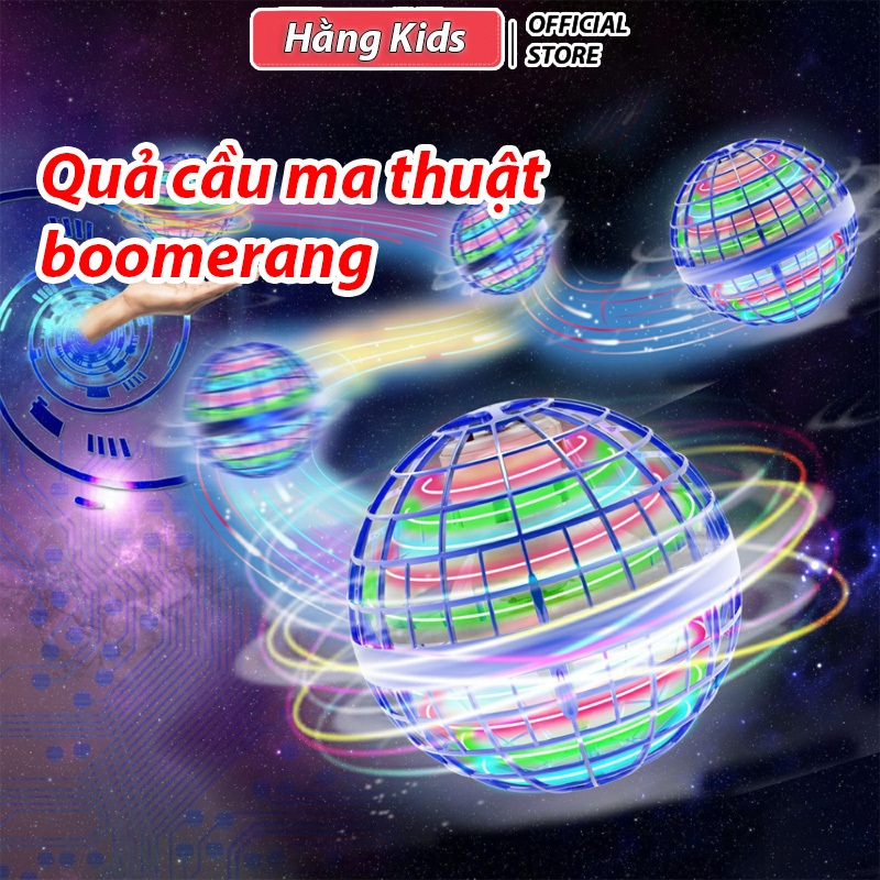 Quả cầu ma thuật boomerang phát sáng và tự quay lại vị trí ném