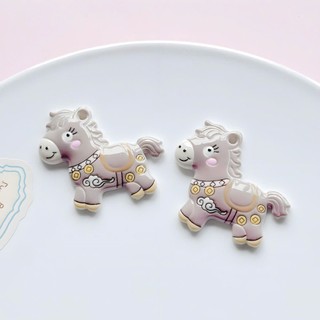 Set Charm Ngựa Gỗ may mắn Sweet Vintage – Charm Pony Táo Sao Be Dễ Thương Trang Trí Dép Phong Cách Nhẹ Nhàng Cute