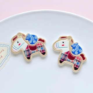Set Charm Ngựa Gỗ may mắn Sweet Vintage – Charm Pony Táo Sao Be Dễ Thương Trang Trí Dép Phong Cách Nhẹ Nhàng Cute