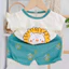 Bộ cộc tay cho bé trai, bé gái từ 5 - 15kg, vải tăm lạnh co giãn, hình in đẹp, mềm mại, giặc máy tốt