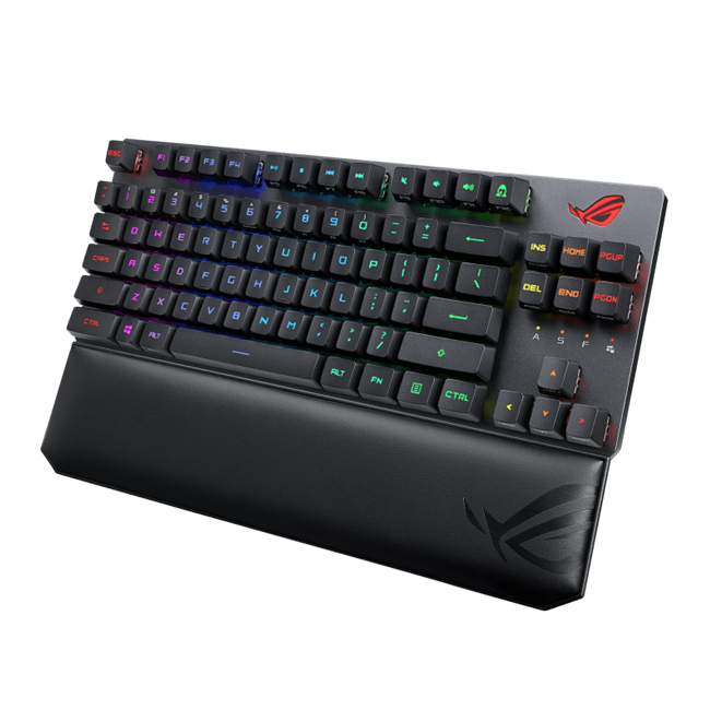 Bàn phím gaming không dây Asus ROG Strix Scope RX TKL Wireless Deluxe, Kết nối ba chế độ,Keycap PBT
