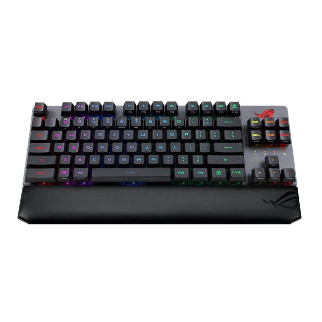 Bàn phím gaming không dây Asus ROG Strix Scope RX TKL Wireless Deluxe, Kết nối ba chế độ,Keycap PBT