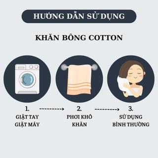 Bộ 2 Khăn tắm 70x140cm Cotton Swan Towel mềm mại thấm hút nước tốt