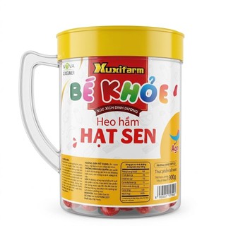 Combo 1-2-3 Ca Xúc Xích Xuxifarm Bé Khỏe Heo Hầm Hạt Sen (Ca 900g - 50 cây ×18g) - Dinh Dưỡng Cho Bé