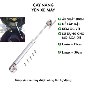 Cây Ben Hơi Đội Nâng Trợ Lực Yên Xe Máy, Ty Xylanh Thủy Lực Chống Cánh Cửa Tủ Tự Động
