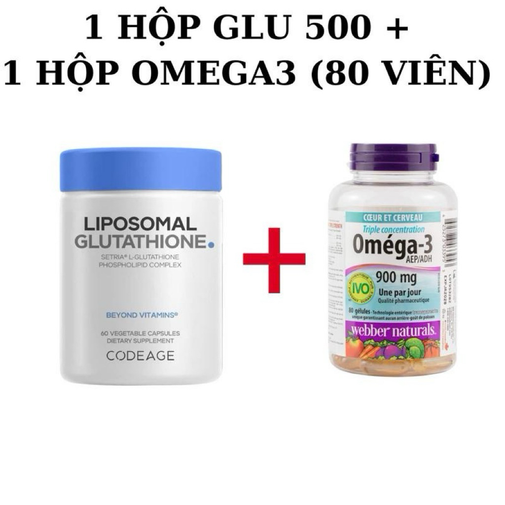 glutathione 500 mg lọ 60 viên GLU500-CODEAGE )Viên GLU 500mg Liposomal Codeage 500mg/ 2 1 viên - Huyền Codeage glutamic acid Clearance25 Setria® Glutathione- The Power Taille:120 Capsules