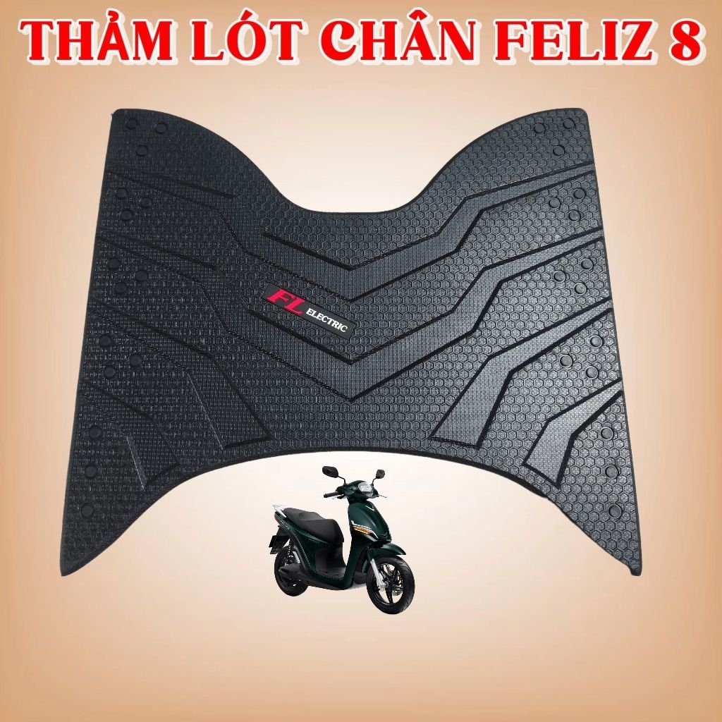 Thảm Lót Chân Xe Feliz S Cao Cấp – Lót Sàn VinFast Feliz S Chống Trượt, Chống Nước, Form Chuẩn Zin