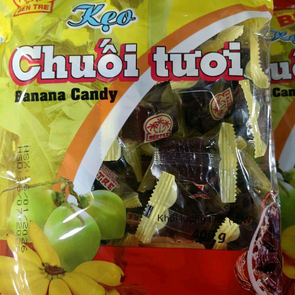 Kẹo chuối tươi Bến Tre ( 400g)--Bến Tre thương hiệu lâu đời