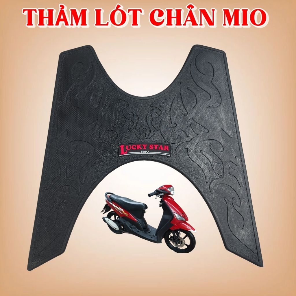 Thảm Lót Chân Xe Mio Chống Trượt Chống Nước Form Zin Lót Sàn Yamaha Mio Bền Đẹp Dễ Vệ Sinh