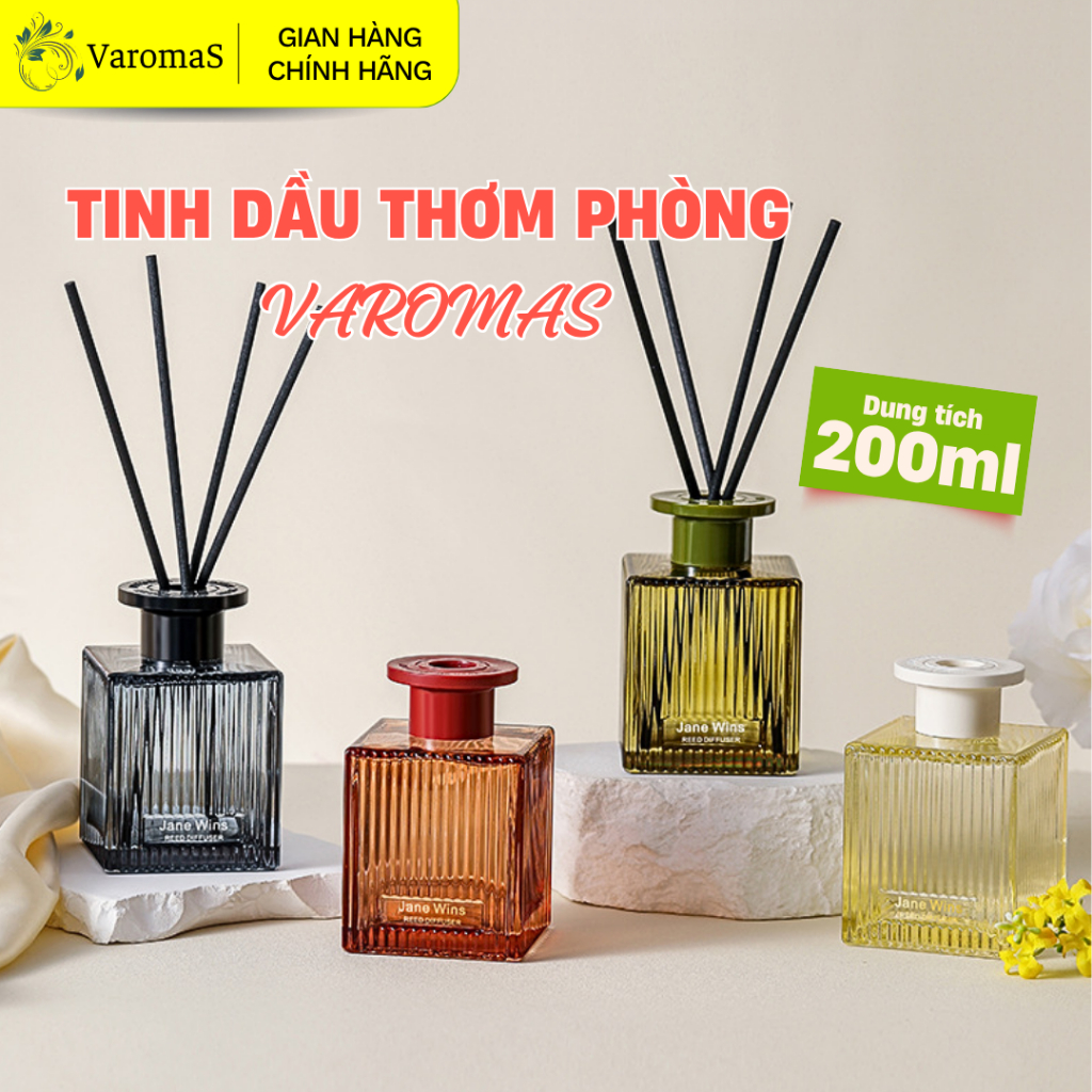 Tinh Dầu Thơm Phòng Varomas Thiên Nhiên 200ml - Giúp Thơm Phòng Ngủ Khử Mùi Không Khí KT07