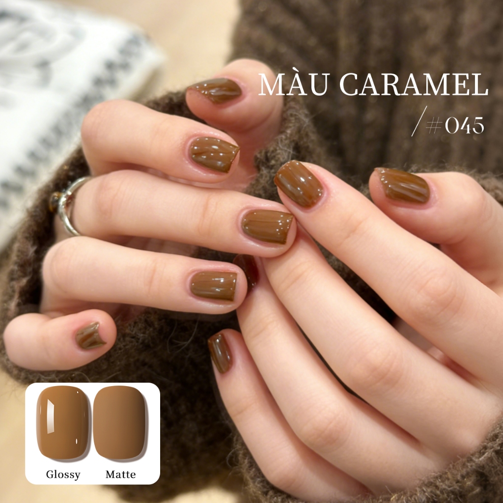 XEIJAYI 10ml - Sơn móng tay dạng gel màu caramel mới, thích hợp sử dụng tại salon và tại nhà.