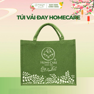 Túi Vải Đay Home Care - Túi Đựng Đồ Bỉm Sữa Cho Mẹ Bầu Đi Sinh Có Quai Xách Siêu Bền (35x15x29cm)