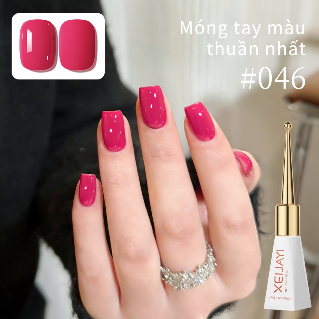 XEIJAYI 10ml - Sơn móng tay dạng gel màu thanh long thời thượng, màu sắc bền lâu, phù hợp với mọi tông da.