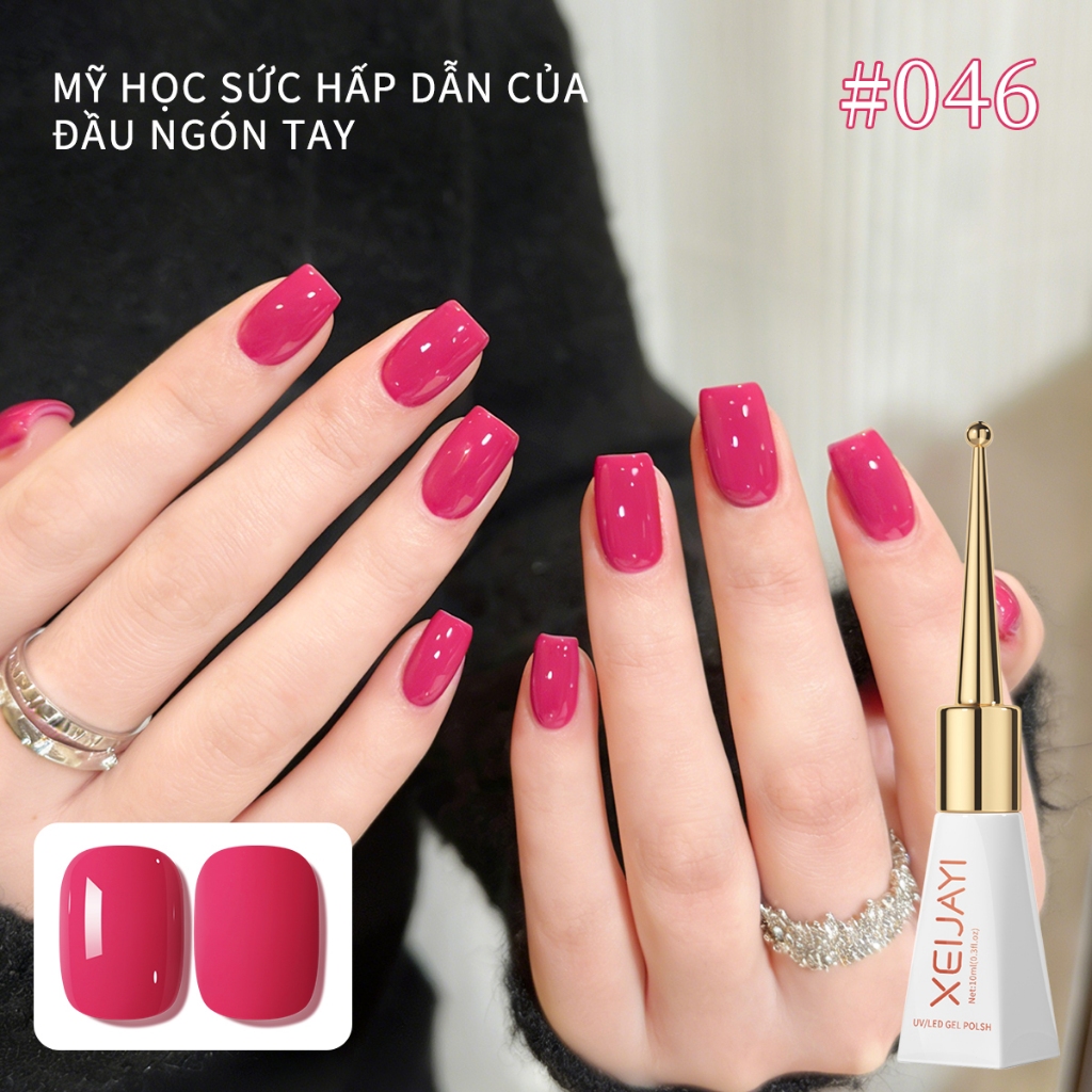 XEIJAYI 10ml - Sơn móng tay dạng gel màu thanh long thời thượng, màu sắc bền lâu, phù hợp với mọi tông da.