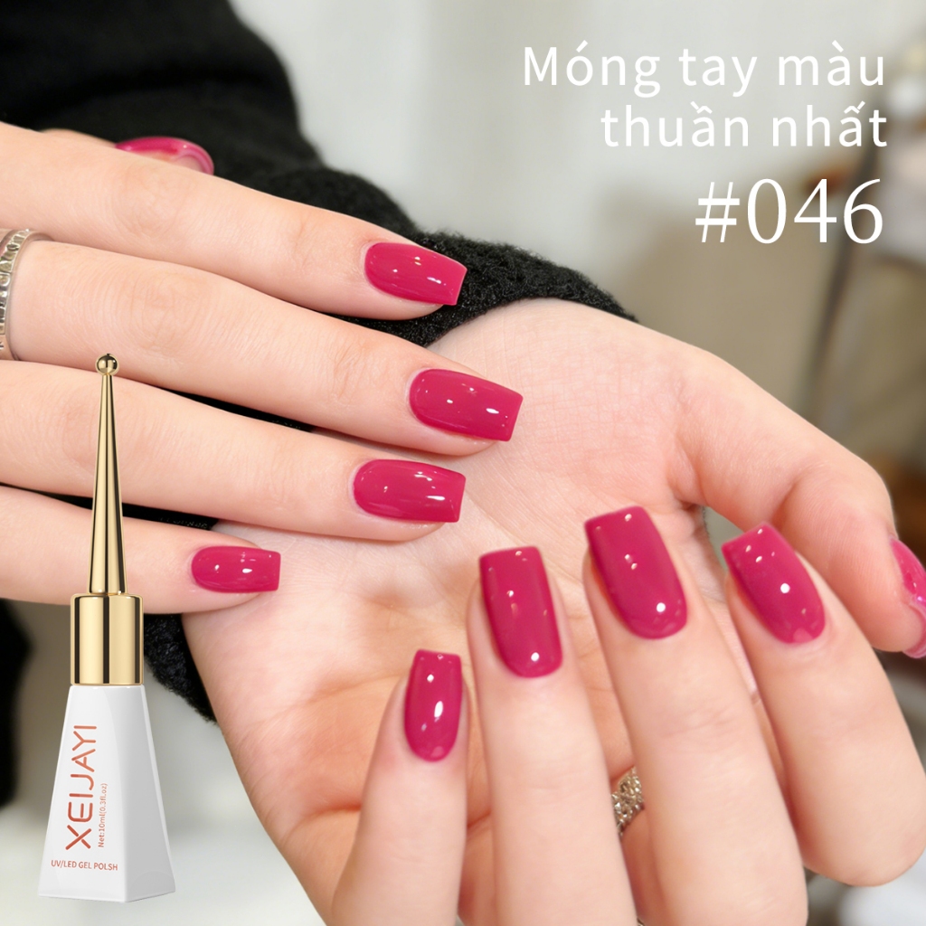 XEIJAYI 10ml - Sơn móng tay dạng gel màu thanh long thời thượng, màu sắc bền lâu, phù hợp với mọi tông da.