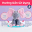 Đồ Chơi Voi Ú Òa GutyKids Đồ Chơi Thú Bông Phát Nhạc Vẫy Tai Đễ Thương Cho Bé, Biết Hát, Dùng Pin AA