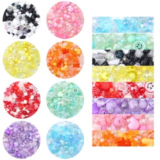 Hạt acrylic Baroque mix màu ngẫu nhiên 30g/bag - Phụ kiện handmade