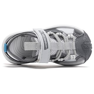 Dép rọ quai hậu bé trai HOBIBEAR EK1307 Grey khóa dán có đế EVA nhẹ thoáng khí cho bé đi học đi chơi
