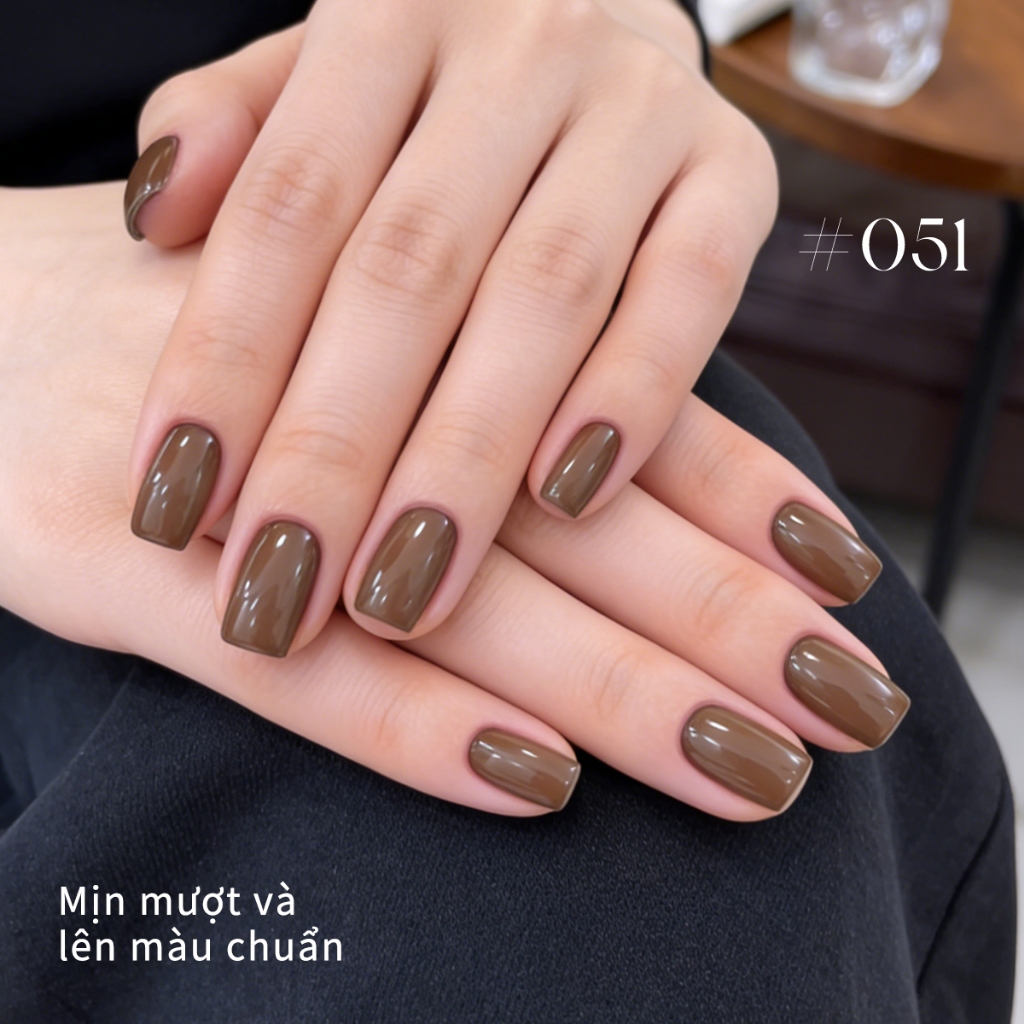 XEIJAYI 10ml - Sơn móng tay dạng gel màu nâu cà phê mới, độ bóng lâu trôi, phù hợp với mọi tông da.