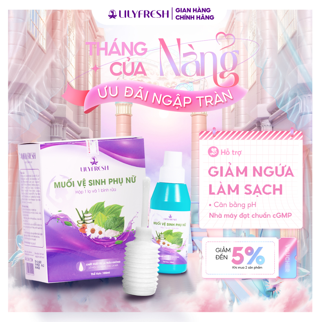 Bộ 2 Muối Vệ Sinh Phụ Nữ Lilyfresh - Hình Ảnh Thực Tế