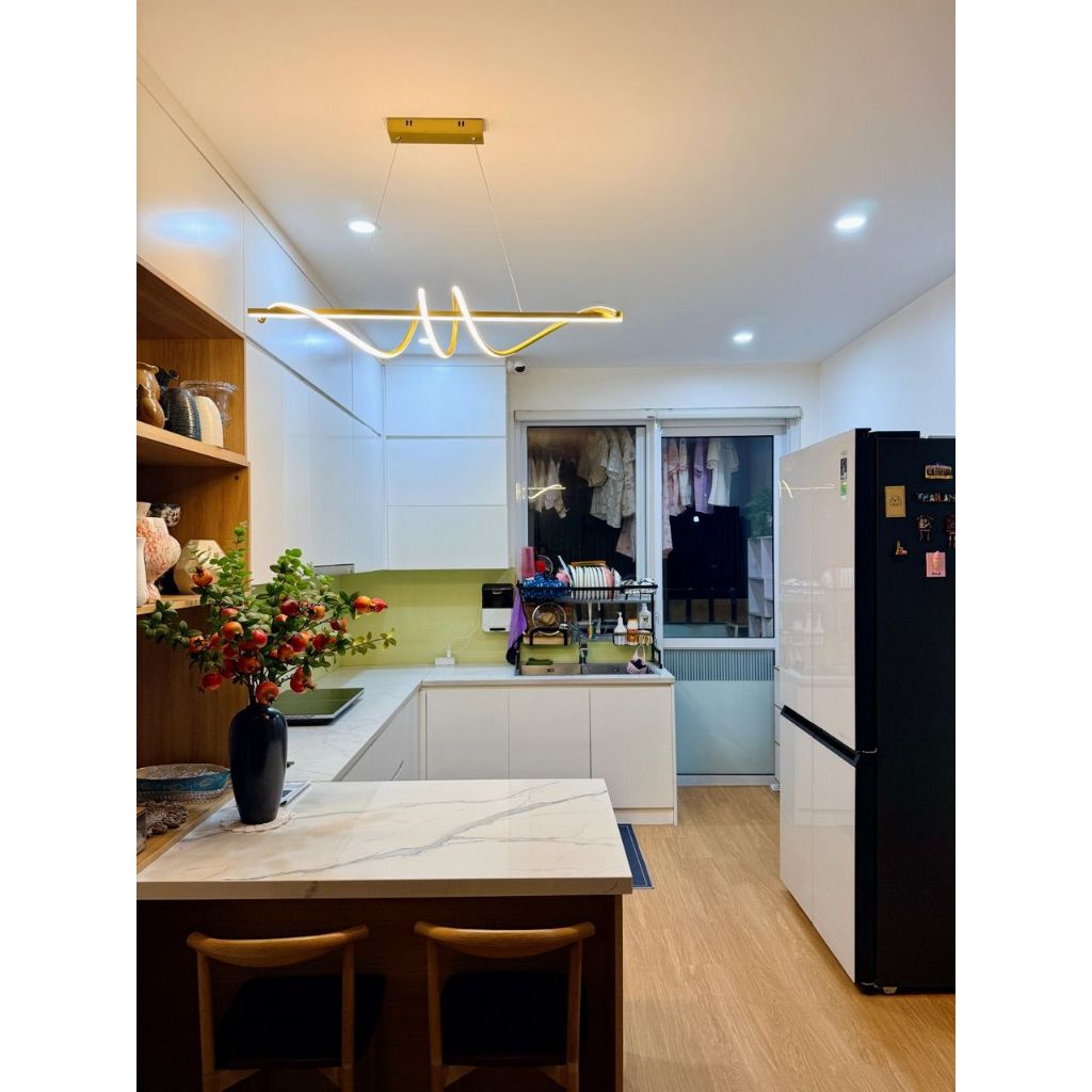 Đèn thả bàn ăn 3 chế độ ánh sáng EVA APTH1186 dài 1m hình xoắn độc đáo, bảo hành 12 tháng