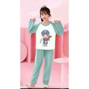 🌸 BỘ ĐỒ BÉ GÁI DÀI TAY – HÌNH CỰC ĐÁNG YÊU 🐱💕 DS615