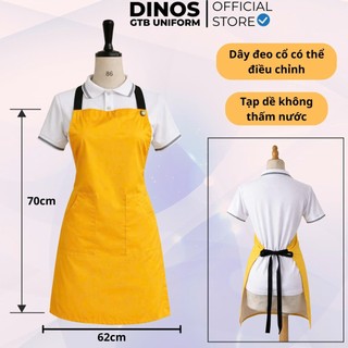 Tạp Dề Dù Chống Thấm Dinos Dạng Yếm Đeo Cổ Cho Pha Chế, Phục Vụ, Giáo Viên Dạy Vẽ - Nhiều Màu