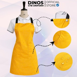 Tạp Dề Dù Chống Thấm Dinos Dạng Yếm Đeo Cổ Cho Pha Chế, Phục Vụ, Giáo Viên Dạy Vẽ - Nhiều Màu