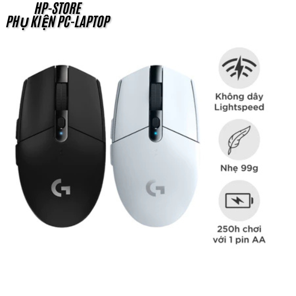 Chuột gaming không dây Logitech G304 - Cảm biến HERO 12000 DPI/Lightspeed, Hàng nhập khẩu - BH 12T