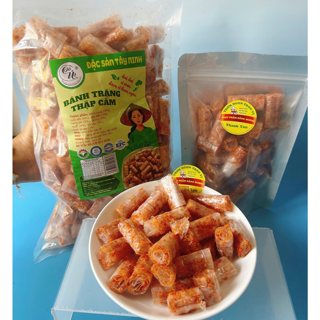 500g Bánh Tráng Cuộn Thập Cẩm Long An Bao Ngon